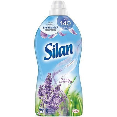 Balsam de rufe Silan Spring Lavender, 72 spalari, 1.8 L, Blue