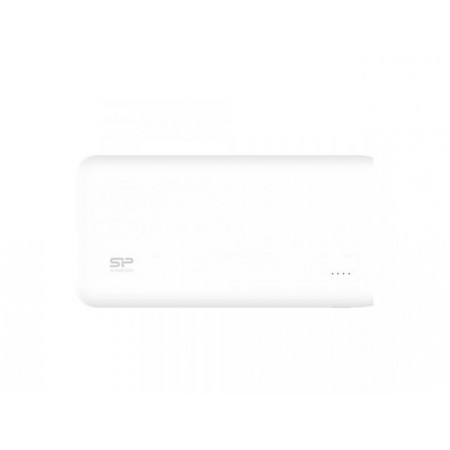 Baterie externa Silicon Power S200 20000mAH, 2 x USB, indicator LED, NM/ SP20KMAPBK200P0W, Alb