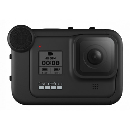 Carcasa multimedia pentru GoPro Hero8 Black, microfon incorporat, port 3.5m, port micro-HDMI, NM/ AJFMD-001, Negru