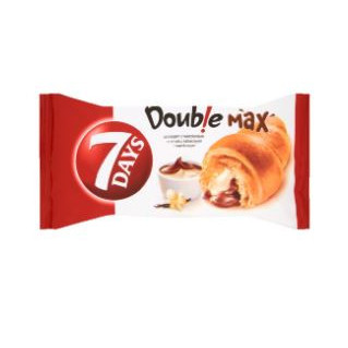 Croissant umplut cu crema de cacao si vanilie 7 Days Double Max 80g, NM23332