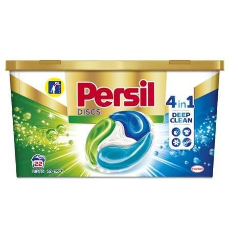 Detergent automat capsule Persil Discs Universal 4 in 1, 22 spalari, Multicolor