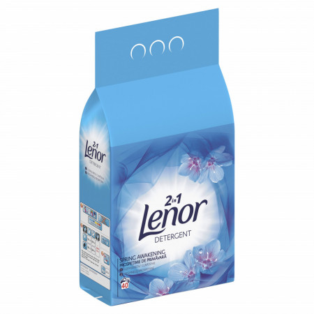 Detergent automat pudra Lenor Spring Awakening, 40 spalari, 4 kg, Albastru