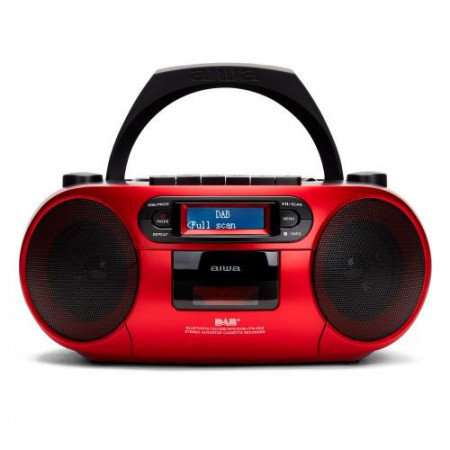 Microsistem portabil audio Aiwa, CD/MP3 Player, DAB +, 2 x 3W, NM/ BBTC-660DAB/RD, Rosu