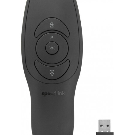 Telecomanda prezentare SpeedLink Acute Pure, 4 butoane, laser, 2.4 GHz, Negru