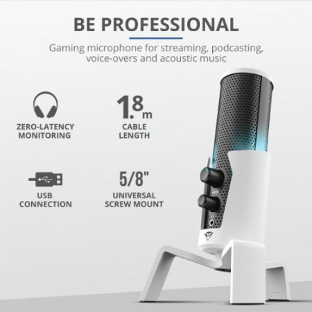 TRUST GXT 258W Fyru USB 4-in-1 Streaming Microphone PS5