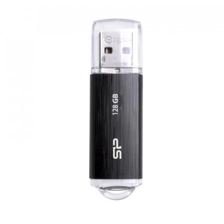 USB Flash Drive Silicon Power, Blaze B02, 3.2, 128GB, NM/ SP128GBUF3B02V1K, Negru