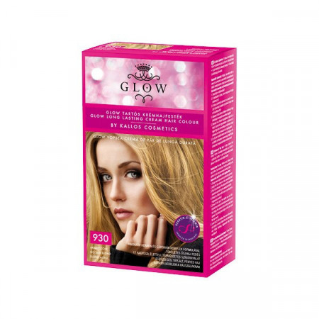 Vopsea de par Glow Kallos 40ml,nr.930 blond auriu