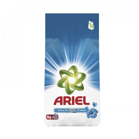 Detergent automat pudra Ariel Touch of Lenor Fresh, 20 spalari, 1.5 kg, Alb/Blue