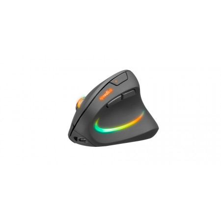 Mouse optic vertical Speedlink Piavo Pro Ergonomic, 8 moduri de iluminare, DPI ajustabil, Negru