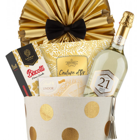 Pachet cos cadou de Craciun 21 Gold