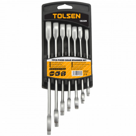 Set de 7 chei de piulite combinate fixe Cr-V