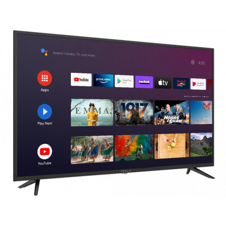 Televizor DLED Tesla NM/65E610BUS, 165 cm, Smart, Android 9, 4k UHD, LED, CI+, Negru