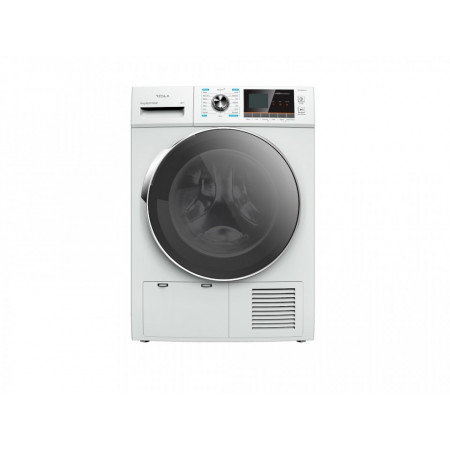 Uscator rufe Tesla, pompa caldura, 8kg, clasa A++, 16 programe, antisifonare, NM/ WT8H91M, Alb