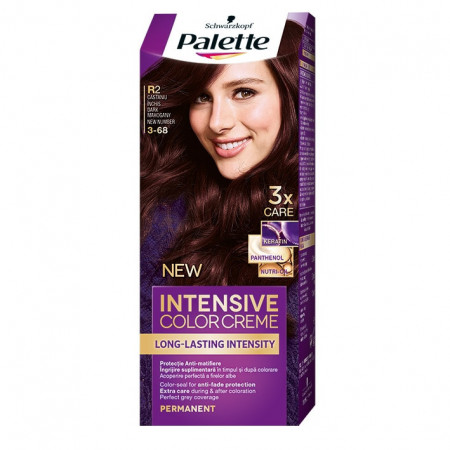 Vopsea de par permanenta Palette Intensive Color Cream R2 (3-68) Mahon Inchis, 110 ml