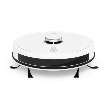 Aspirator robot Tesla, 600/1200/ 2500/3000 pascali, navigatie laser LSD+SLAM, capacitate 600 ml, NM/ VCR600W, Alb