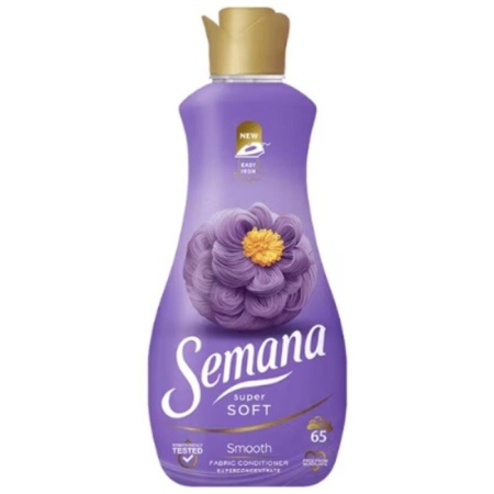Balsam de rufe superconcentrat Semana Super Soft Smooth, 65 Spalari, 1.3 l, Mov