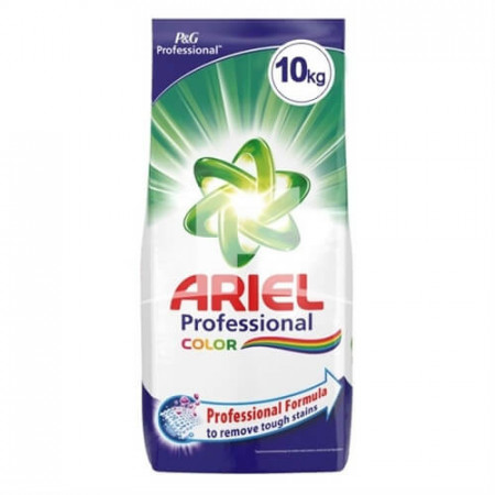 Detergent automat pudra Ariel Color Professional, 100 spalari, 10 kg, Alb/Verde
