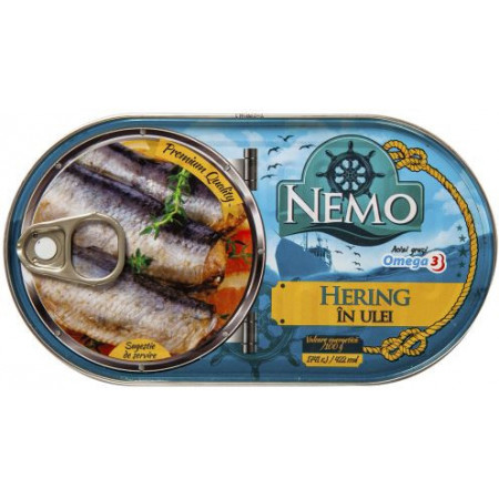 Hering in ulei Nemo 170g, NM23057