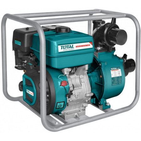 Motopompa pe benzina pentru apa curata Total, 7 cp, 208 cc, debit maxim 550 L/min, NM/ TP3202, Turcoaz