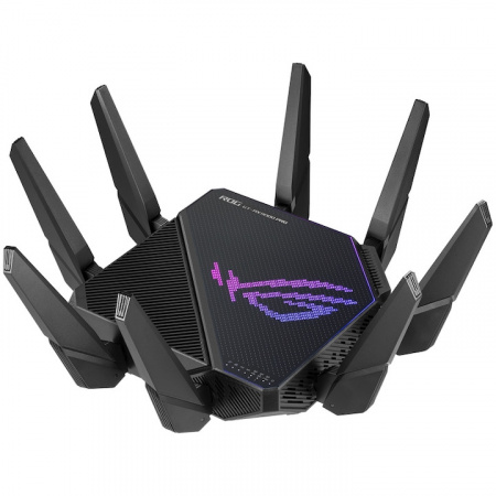 Router Gaming Asus, ROG Rapture AX11000, tri-band, quad-core 2.0GHz CPU, 256MB/1GB, NM/ GT-AX11000 PRO, Negru