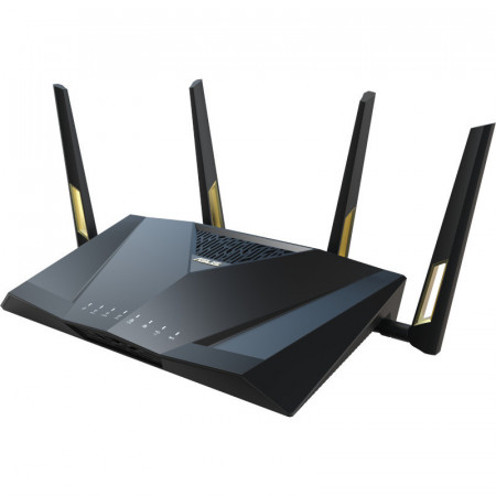 Router WIFI Gaming Asus AX6000 Dual Band, game RangeBoost, game private network, NM/ RT-AX88U PRO, Negru