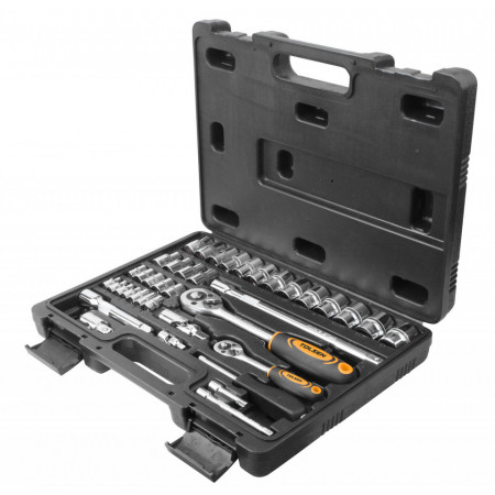 Seturi de 39 de chei tubulare de 1/4" si de 1/2" Cr-V, Indus