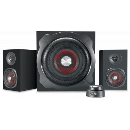 Sistem subwoofer SpeedLink Gravity 2.1, bluetooth, AUX, 120 W, Negru