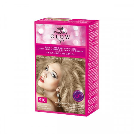 Vopsea de par Glow Kallos 40ml,nr.910 blond cenusiu deschis