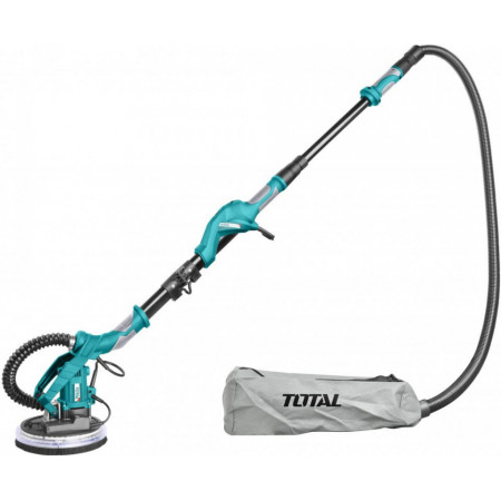 Aparat de slefuit extensibil tip girafa Total TWS10501/NM, disc 225 mm, 1050 W, 2300 Rpm, lumina LED, furtun praf 38 mm, Verde