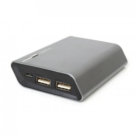Baterie externa Omega 6000 mAh, 2 x USB, Li-Ion, NM/ OMPB60AG, Gri