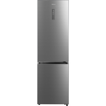 Combina frigorifica Tesla, 378 L, clasa E, Total No Frost, display LED, sticla neagra, NM/ RC3800FMB, Gri