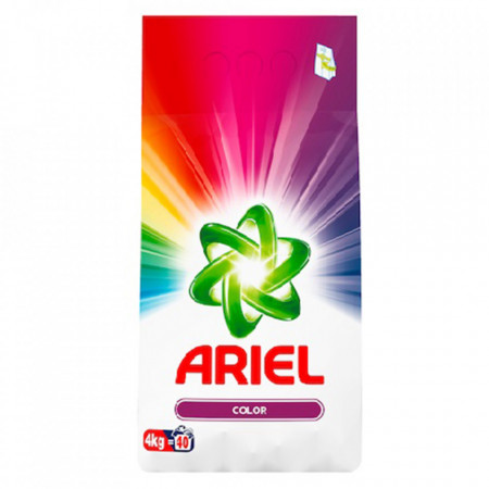 Detergent automat pudra Ariel Color, 40 spalari, 4 kg, Multicolor