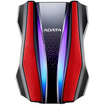 HDD extern Adata Durable HD770G 1TB, RGB, 2.5", USB 3.2 Gen 1, NM/ AHD770G-1TU32G1-CRD, Multicolor