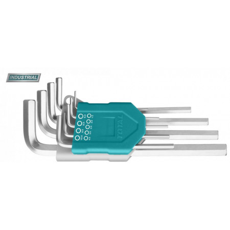 Set 9 chei imbus Torx - T10-T50 - Cr-V, brat extra-lung (INDUSTRIAL)
