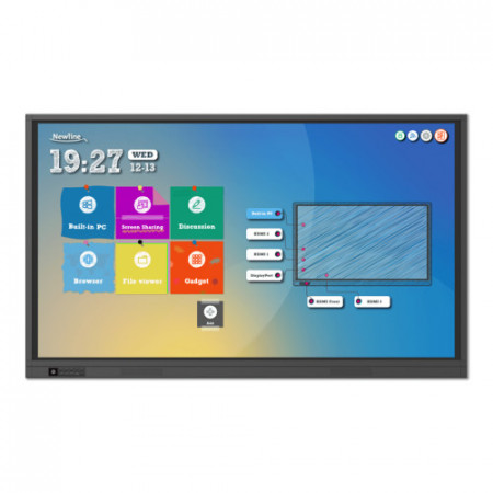TT-6519RS - touch panel 65, 20 points multi-touch, resolution 4K, Newline Smart System Android 8.0 based, 3 years warranty, optional OPS PC, Software: IdeaMax , Teach Infinity , Trucast Express