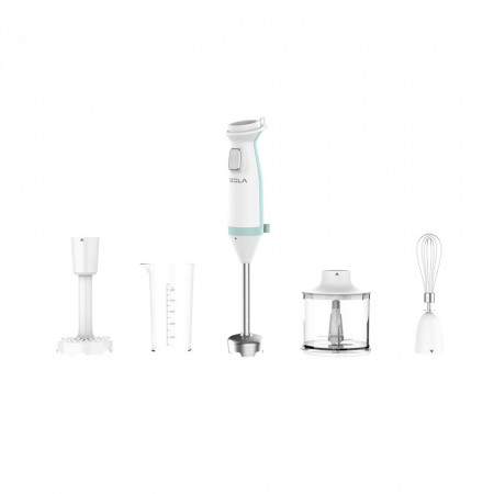 Blender de mana Tesla Delight, 600 W, 4 viteze, NM/ HB510BWS, Albastru-Alb