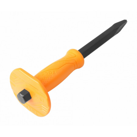 Dalta pentru zidarie 4 x 16 x 250 mm Tolsen, GRIPRO, aparator de mana moale, NM/ TL-25083, Galben