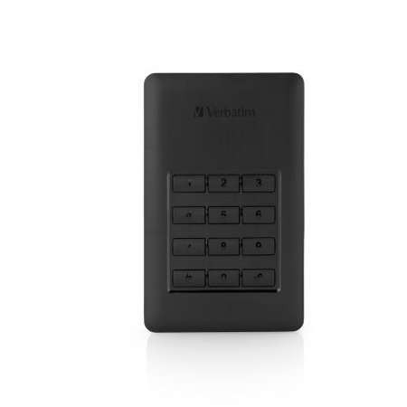 HDD extern Verbatim 1 TB, USB 3.1, 2.5 inch, keypad, NM/ 53401, Negru