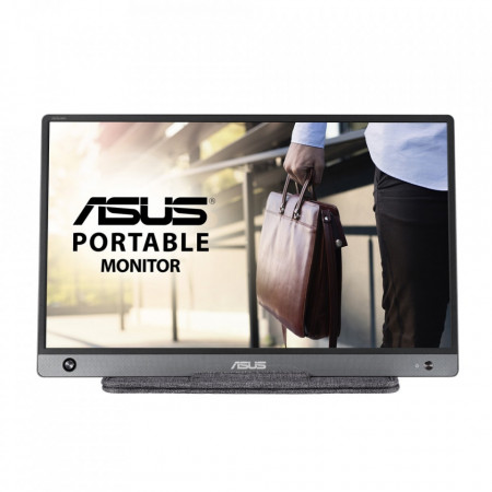Monitor Asus portabil ZenScreen 15.6", IPS, USB Type-C, Micro-HDMI, Flicker Free, Full HD, NM/ MB16AH, Gri