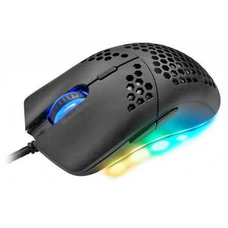 Mouse gaming Speedlink Skell Lightweight, iluminare, 5 butoane + buton DPI, Negru