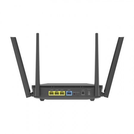 Router Asus AX1800, Dual Band WiFi 6, control parental, VPN, AiMesh, NM/ RT-AX52, Negru