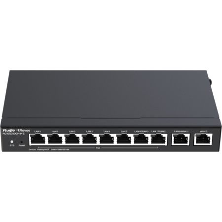 Router Reyee, 10x10/100/1000 Base, RAM 512 MB, Cloud, 10 porturi, NM/ RG-EG310GH-P-E, Negru