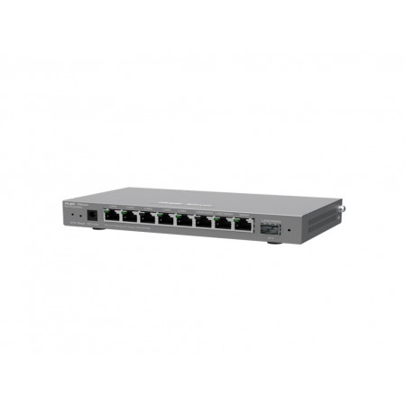 Router Reyee, 9 porturi Gigabit, Cloud Management, 1SFP, 200 utilizatori, 600Mbps, NM/ RG-EG209GS, Gri