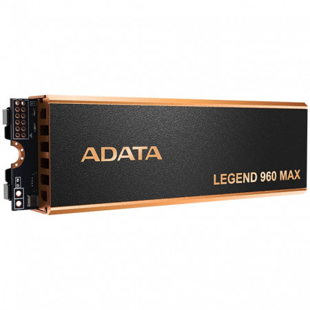 Solid state drive (SSD) Adata Legend 960 MAX 4TB, PCIe Gen4x4, M.2 2280, NM/ ALEG-960M-4TCS, Negru/Auriu