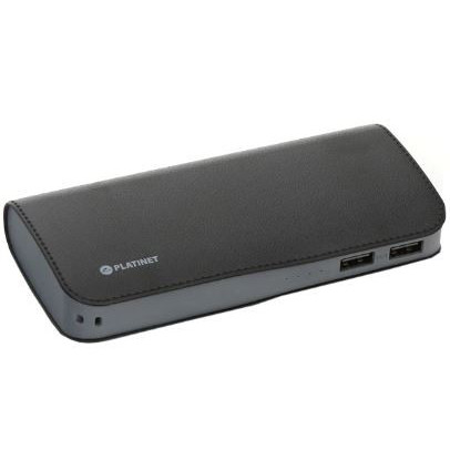 Baterie externa Platinet 15000 mAh, 2.1 A, 2 x USB, NM/ PMPB15LB, Negru