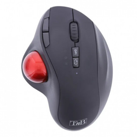 Mouse optic TnB Ergo Dual Connect cu trackball, wireless, 1000 - 1600 - 2400 DPI, NM/ MWTRACK, Negru
