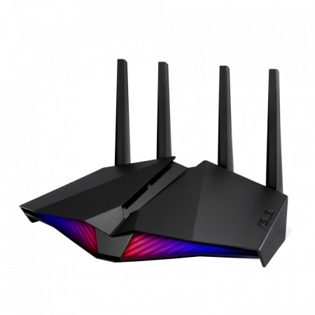 Router gaming wireless Asus WiFi 6, AX5400, 1GHz, Mobile Game Mode, Mesh WiFi, VPN server/client, NM/ RT-AX82U, Negru