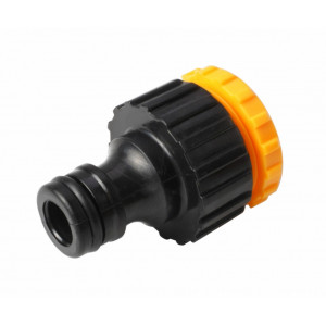 Adaptor pentru robinet Tolsen, filet interior 1/2"-3/4",din plastic, NM/ TL-57111, Galben/Negru