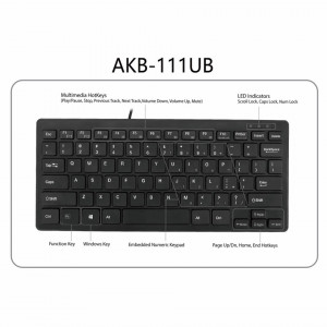 Adesso SlimTouch Mini Keyboard Featuring 78 Keys USB - Img 8