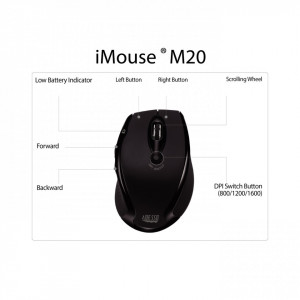 Adesso Wireless Ergonomic Optical Mouse - Img 7